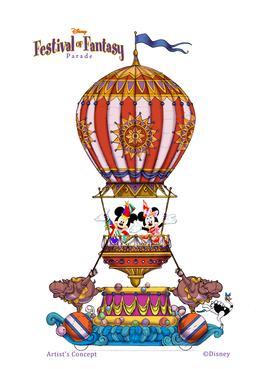 Festival of Fantasy Parade Concept Art