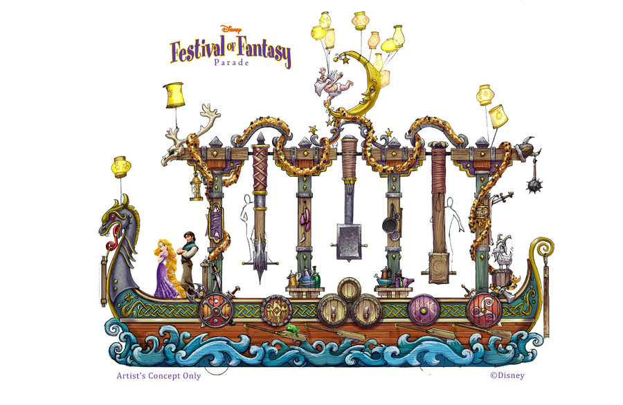 Festival of Fantasy Parade Concept Art