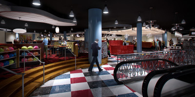Splitsville Interior Concept Artwork