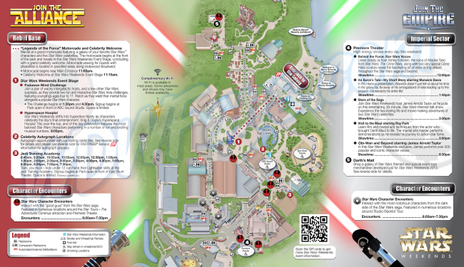 Star Wars Weekends 2013 - Guide Map Week 2 (Map)