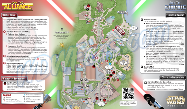 Star Wars Weekends 2013 - Guide Map Week 3 (Map)