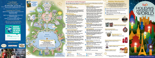 Epcot Holidays Around The World 2013 - Map 1